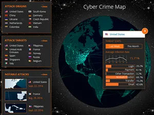 Global fraud detection map showing attack patterns and risk monitoring across jurisdictions