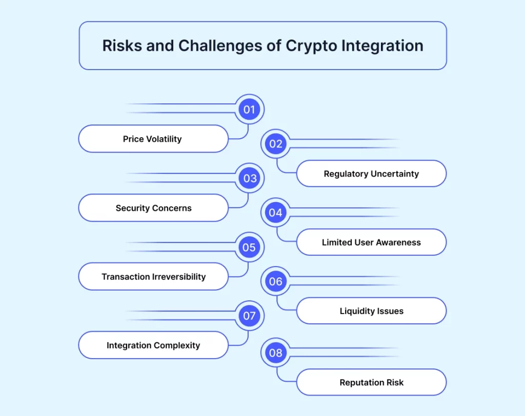 Risks and Challenges of Crypto Integration