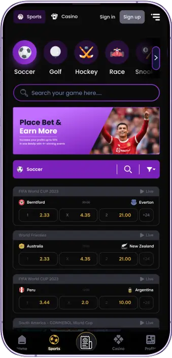 sports betting feature