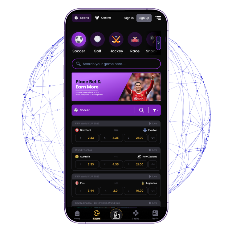 sports betting features